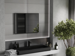 Mexen Loft rectangular bathroom mirror 80 x 60 cm, black frame - 9852-080-060-000-70