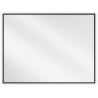 Mexen Loft taisnstūra vannas istabas spogulis 80 x 60 cm, melns rāmis - 9852-080-060-000-70