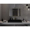 Mexen Loft bathroom mirror rectangular 90 x 60 cm, gold frame - 9852-090-060-000-50