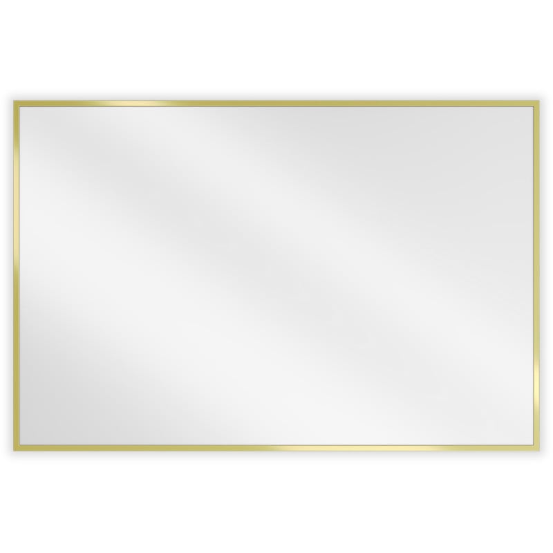 Mexen Loft Badezimmer Spiegel rechteckig 90 x 60 cm, goldener Rahmen - 9852-090-060-000-50