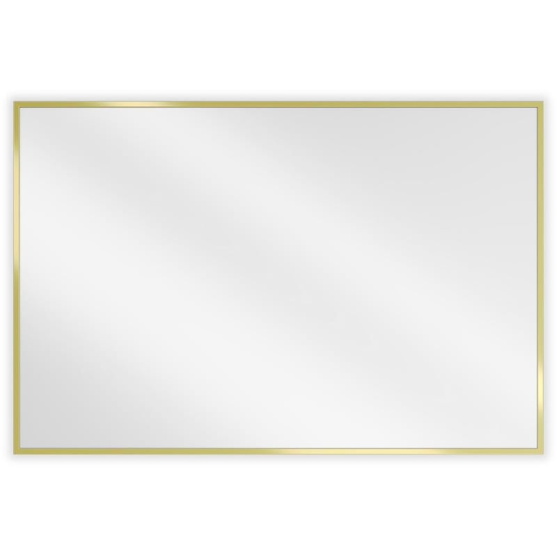 Mexen Loft lustro łazienkowe prostokątne 90 x 60 cm, rama złota szczotkowana - 9852-090-060-000-50
