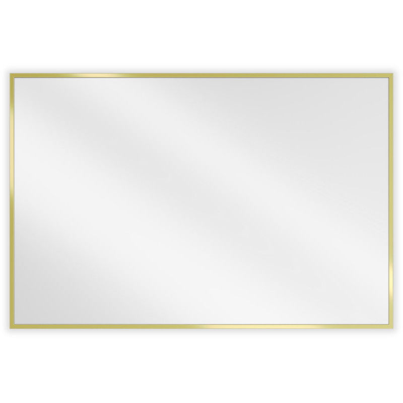 Mexen Loft miroir de salle de bain rectangulaire 90 x 60 cm, cadre doré - 9852-090-060-000-50