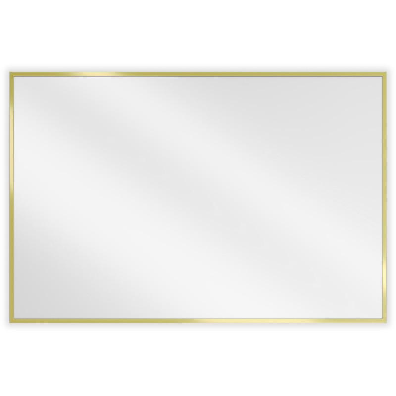 Mexen Loft rechthoekige badkamerspiegel 90 x 60 cm, gouden frame - 9852-090-060-000-50