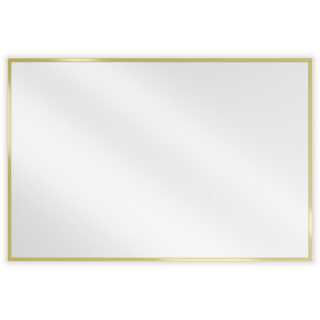 Mexen Loft rechthoekige badkamerspiegel 90 x 60 cm, gouden frame - 9852-090-060-000-50