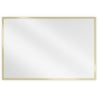 Mexen Loft Badezimmer Spiegel rechteckig 90 x 60 cm, goldener Rahmen - 9852-090-060-000-50