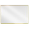 Mexen Loft rechthoekige badkamerspiegel 90 x 60 cm, gouden frame - 9852-090-060-000-50