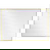 Mexen Loft rektangulär badrumsspegel 90 x 60 cm, guld ram - 9852-090-060-000-50