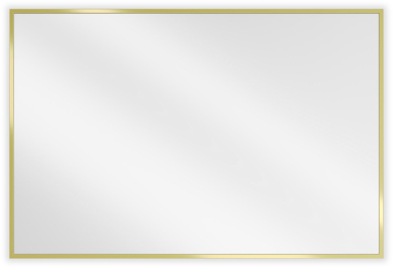 Mexen Loft lustro łazienkowe prostokątne 90 x 60 cm, rama złota - 9852-090-060-000-50