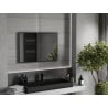 Mexen Loft lustro łazienkowe prostokątne 90 x 60 cm, rama czarna - 9852-090-060-000-70