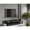 Mexen Loft ristkülikukujuline vannitoa peegel 90 x 60 cm, must raam - 9852-090-060-000-70