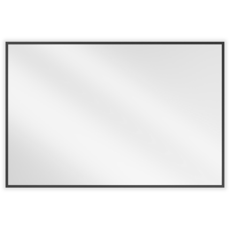 Mexen Loft specchio da bagno rettangolare 90 x 60 cm, cornice nera - 9852-090-060-000-70