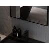 Mexen Loft miroir rectangulaire de salle de bain 50 x 40 cm, cadre noir - 9852-050-040-000-70