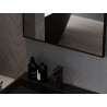 Mexen Loft ristkülikukujuline vannitoa peegel 90 x 60 cm, must raam - 9852-090-060-000-70