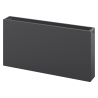 Mexen Flat CF33 panel radiator 600 x 600 mm, side connection, 1320 W, anthracite - W433F-060-060-66