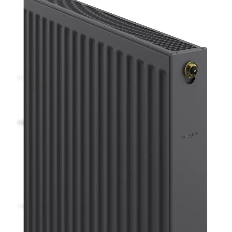Mexen CV21 paneelradiator 500 x 1600 mm, onderste aansluiting, 1772 W, antraciet - W621-050-160-66