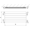 Mexen Line CL11 Plattenheizkörper 600 x 2000 mm, seitlicher Anschluss, 1567 W, Anthrazit - W411L-060-200-66