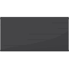 Mexen Line CL21 Flachheizkörper 600 x 1200 mm, seitliche Anschlüsse, 1452 W, Anthrazit - W421L-060-120-66