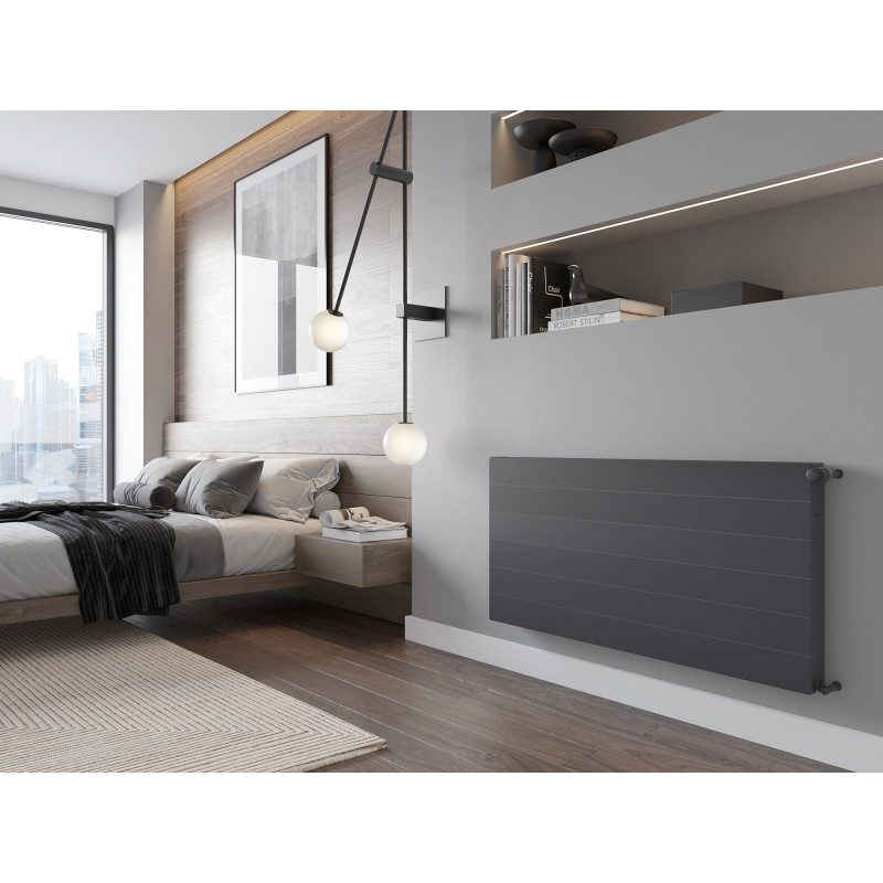 Mexen CL21 Line plaatradiator 600 x 1600 mm, zijaansluiting, 1935 W, antraciet - W421L-060-160-66