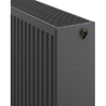 Mexen CV33 paneelradiator 500 x 1000 mm, onderste aansluiting, 2021 W, antraciet - W633-050-100-66
