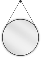 Mexen String okruglo kupaonsko ogledalo 60 cm, crni okvir - 9854-060-060-000-70