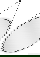 Mexen String pyöreä kylpyhuoneen peili 60 cm, musta kehys - 9854-060-060-000-70