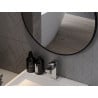 Mexen String Badezimmerspiegel rund 70 cm, schwarzer Rahmen - 9854-070-070-000-70