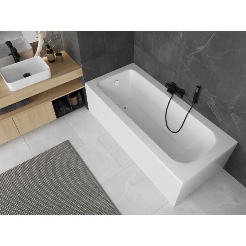 Mexen Vega ristkülikukujuline vann 170 x 80 cm koos kattega, valge - 55011708000X