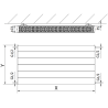 Mexen Line CL22 Plattenheizkörper 600 x 500 mm, seitlicher Anschluss, 791 W, Anthrazit - W422L-060-050-66