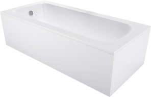 Mexen Vega pravokutna kada 180 x 90 cm s oblogom, bijela - 55011809000X