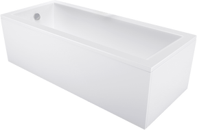 Mexen Cubik Rechteckeg Badwan 120 x 70 cm mat Verkleedung, wäiss - 55031207000X