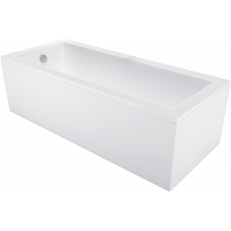 Mexen Cubik rectangular bath 130 x 70 cm with casing, white - 55031307000X