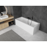 Mexen Cubik rechthoekig bad 140 x 70 cm met ombouw, wit - 55031407000X