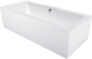 Mexen Cube pravokotna kad 160 x 70 cm z oblogo, bela - 55051607000X