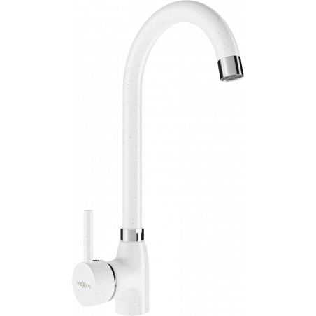 Mexen Telma robinet de cuisine, blanc moucheté - 670200-26