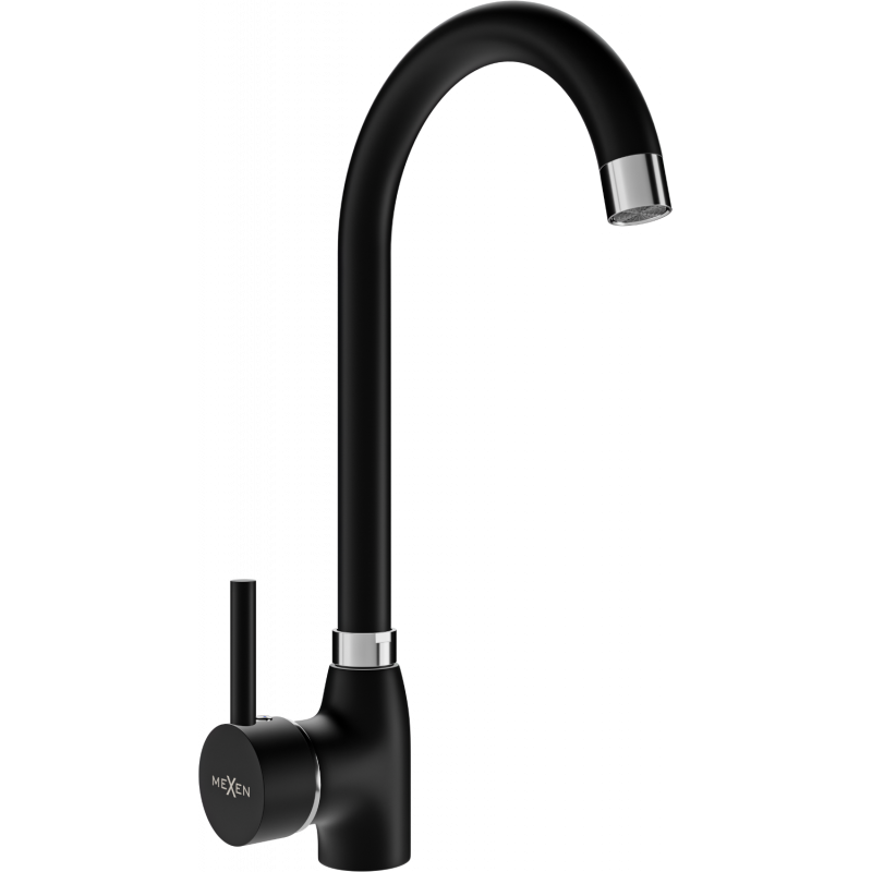 Mexen Telma grifo de cocina, negro - 670200-70