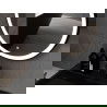 Mexen Esso beleuchteter Badezimmerspiegel, rund 100 cm, LED 6000K, Antifog, schwarzer Rahmen - 9825-100-100-611-70