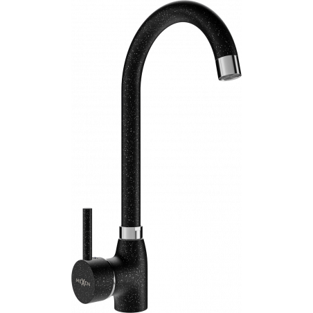 Mexen Telma kitchen tap, black speckled - 670200-76