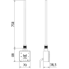 Mexen FA-F elektrische Heizung mit Wi-Fi, 900 W, schwarz - W953-0900-70