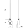 Mexen FA-F elektrische verwarmingselement met Wi-Fi, 900 W, zwart - W953-0900-70