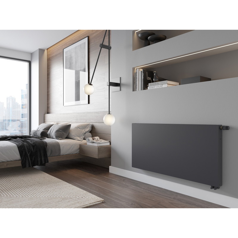 Mexen CVF21 Radiador plano 600 x 1200 mm, conexión inferior, 1452 W, antracita - W621F-060-120-66
