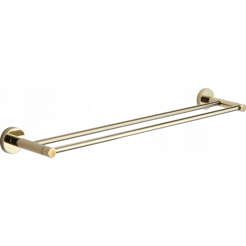 Mexen Remo doble toallero, dorado - 7050725-50