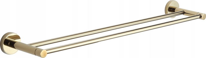 Mexen Remo doppio porta asciugamani, oro - 7050725-50