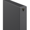 Mexen Flat CVF22 radiateur plat 600 x 1000 mm, raccordement inférieur, 1582 W, anthracite - W622F-060-100-66
