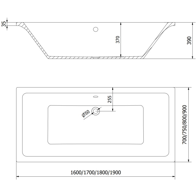 Mexen Cube rectangular bathtub 180 x 80 cm with enclosure and 1-wing screen 70 cm, black pattern - 550518080X9307017077