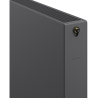 Mexen Flat CVF22 radiateur à panneaux 600 x 1300 mm, connexion inférieure, 2057 W, anthracite - W622F-060-130-66