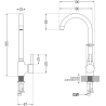 Mexen Telma robinet de cuisine, blanc - 670200-20