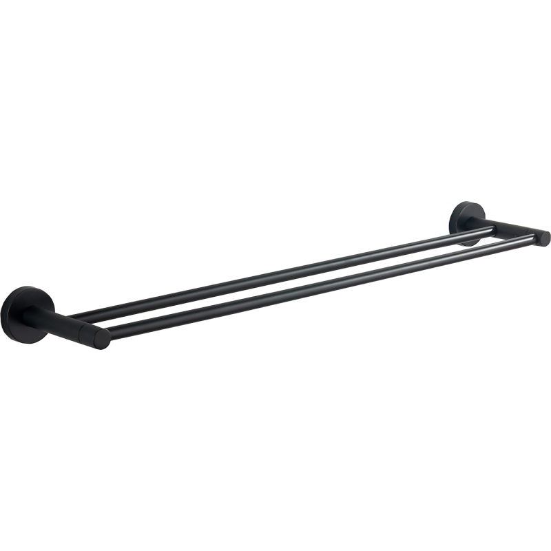Mexen Remo porte-serviettes double, noir - 7050725-70