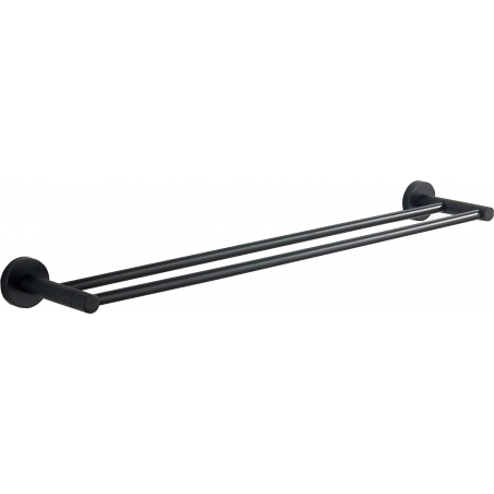Mexen Remo doble toallero negro - 7050725-70