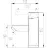 Robinet pour bidet Mexen Lua, blanc - 72820-20