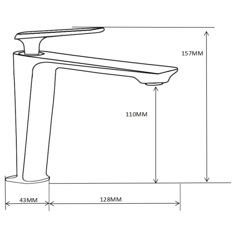 Mexen Ares washbasin faucet, gold - 744100-50